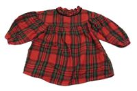 Červeno-kostkované šaty s volánkem zn. Next