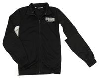 Černo-bílá propínací sportovní mikina s logem zn. PUMA