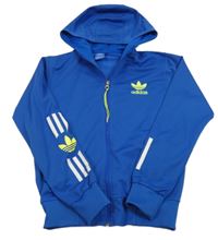 Cobaltově modrá propínací sportovní mikina Adidas