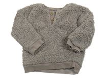 Šedá huňatá mikina George