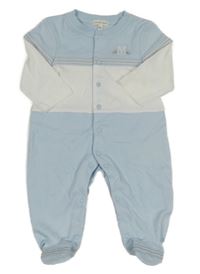 Světlemodro-bílý overal MINTINI BABY