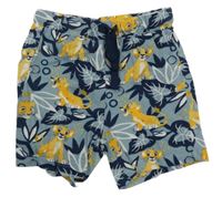 Modrošedé kraťasy se Simbou Disney