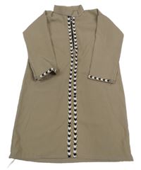 Šedobéžové šaty s kamínky 