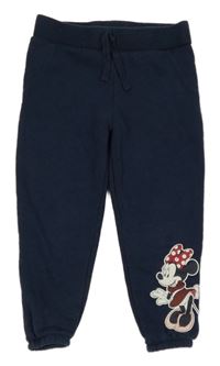 Tmavomodré tepláky s Minnie PRIMARK