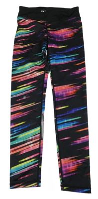 Černo-barevné sportovní legíny H&M