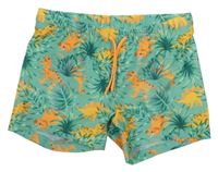 Zelené nohavičkové plavky s dinosaury H&M