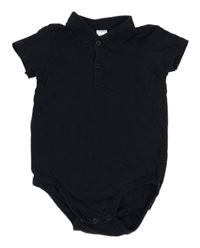 Tmavomodré body s límečkem H&M