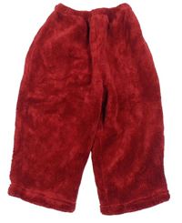 Červené chlupaté domácí kalhoty Topolino