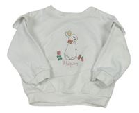 Bílá oversize mikina s králíkem - Peter Rabbit M&S