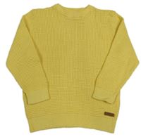 Žlutý žebrovaný svetr H&M
