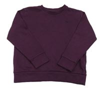 Vínová mikina s výšivkou Next