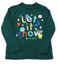 Tmavozelené triko s nápisem George