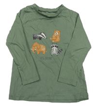 Khaki triko se zvířaty George