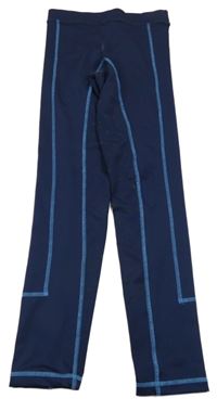 Tmavomodré sportovní legíny s podkovami TCM