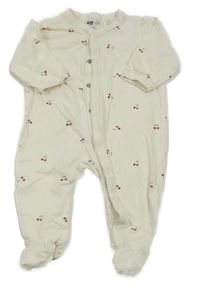 Smetanový overal s třešněmi H&M