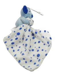 Nové - Bílý puntíkatý plyšový usínáček se psem Dunnes