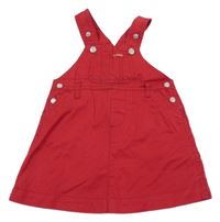 Červené riflové laclové šaty H&M