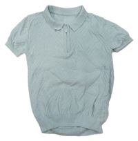 Modré pletené polo tričko Matalan