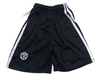 Černé sportovní kraťasy s pruhy - Manchester United - Adidas