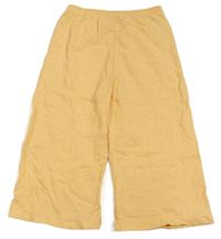 Žluté vzorované culottes kalhoty George