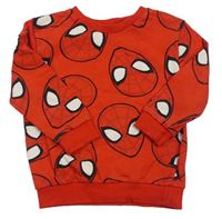 Červená vzorovaná mikina se Spidemanem George