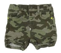 Khaki army riflové kraťasy F&F