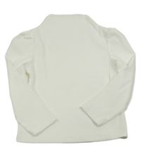 Bílé žebrované triko 