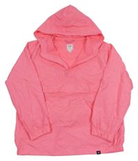 Neonově růžová šusťáková větrovka s kapucí gap