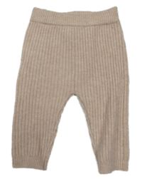 Světlerůžové žebrované úpletové tepláky George