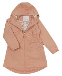 Světlerůžová šusťáková jarní parka s kapucí Kiki&Koko