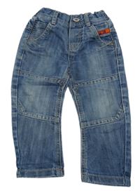 Modré rifle s nášivkou 