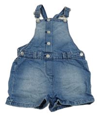 Modré laclové riflové kraťasy 