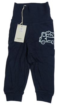 Nové - tmavomodré lehké tepláky s autem Lupilu