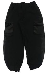 Černé cargo cuff kalhoty Lipsy London