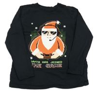 Černé triko se Santou zn. George