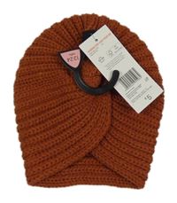 Nové - Rezavá turbanová čepice F&F