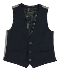 Tmavomodrá slavnostní vesta Matalan