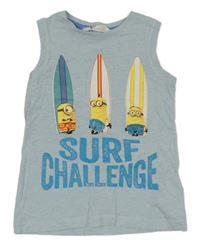 Světlemodré tílko s Mimoni H&M