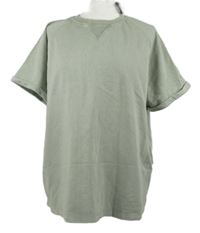 Nové - Dámské světlekhaki teplákové tričko Primark 