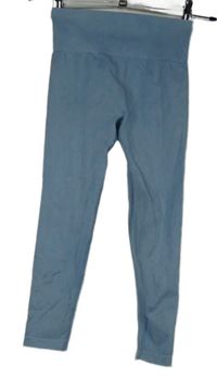 Dámské světlemodré sportovní elastické capri legíny Primark 