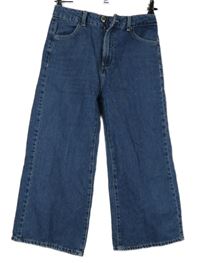 Dámské modré culottes rifle Bershka 