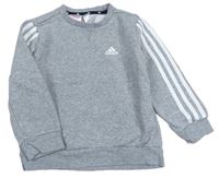 Šedá mikina s logem Adidas