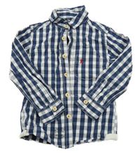 Tmavomodro-bílá kostkovaná košile Joules