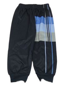 Černo-modré tepláky 