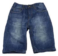 Tmavomodré regular riflové kraťasy Denim Co.