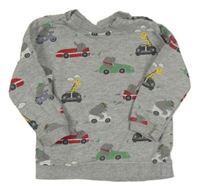 Šedá mikina s auty H&M