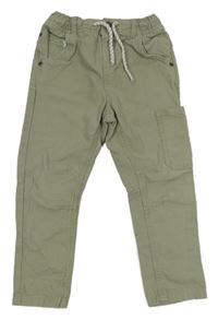 Khaki teplákové rifle Tu