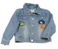 Světlemodrá riflová bunda s Mickeym Disney