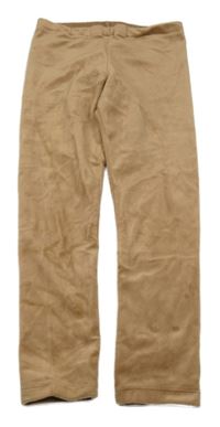 Béžové plyšové legíny H&M