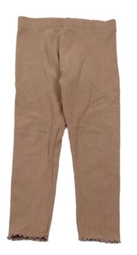 Starorůžové žebrované legíny Next